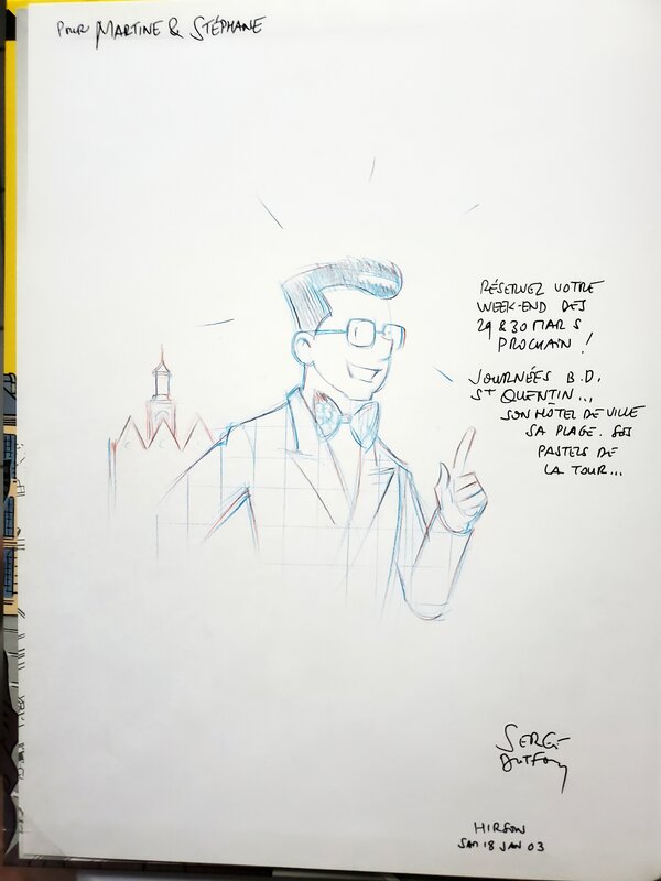 Serge Dutfoy, TINTOUIN A SAINT-QUENTIN   T2 LE 9e PAPILLON - Sketch