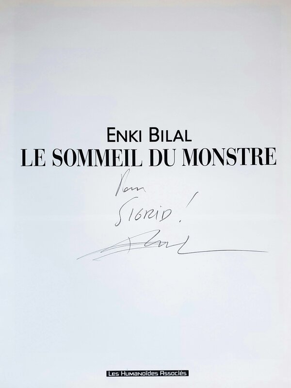 Enki Bilal, LE SOMMEIL DU MONSTRE - Dédicace