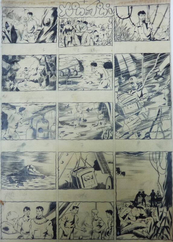 Yvon & Toni par Robba - Robert Victor Bagage - Planche originale