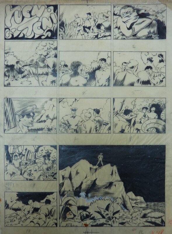 Yvon & Toni par Robba - Robert Victor Bagage - Planche originale