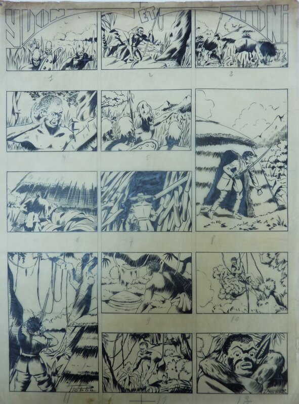 Yvon & Toni par Robba - Robert Victor Bagage - Planche originale