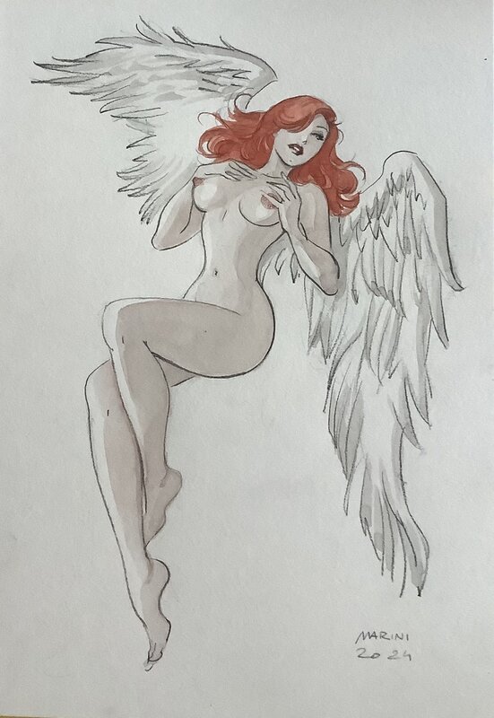 Ange marini - Illustration originale