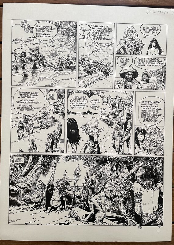 En vente - Franz, COMPAGNONS DE FORTUNE - Planche originale