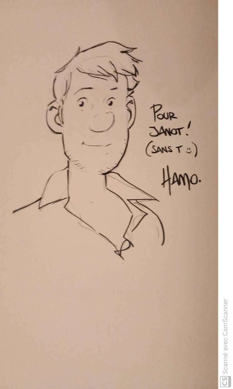 Corentin Tréguier par Hamo - Dédicace