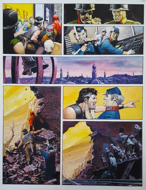 Don Lawrence, Storm - De Wentelwereld - - Planche originale
