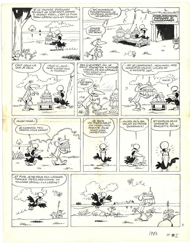 Raymond Macherot, Paul Deliège, Sibylline - ça c'est du gâteau planche 7 - Comic Strip