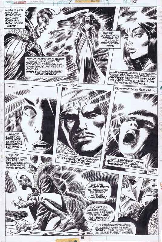 Gene Colan, John Romita, Doctor Strange #7 page by Gene Colan and John Romita Sr. - Planche originale