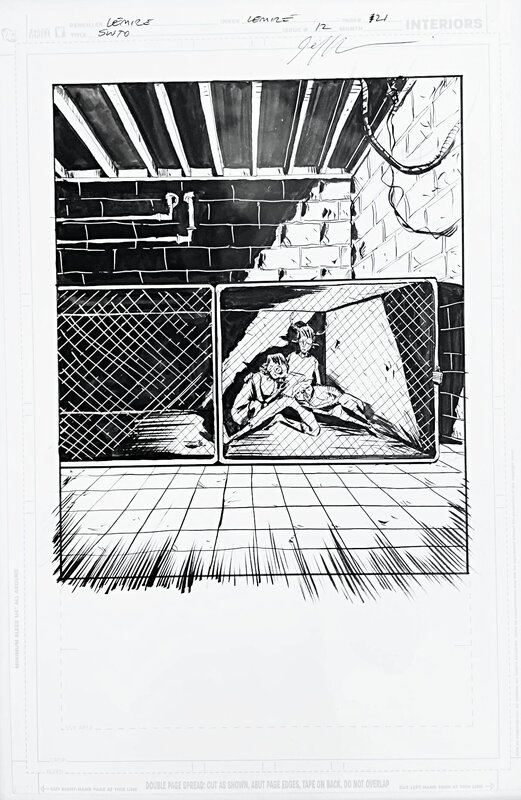 Jeff Lemire, Sweet Tooth #12 p.21 - Planche originale