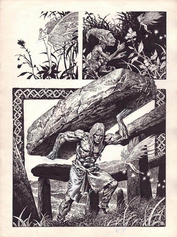 En vente - Merlin - Enrique Alcatena - Planche originale