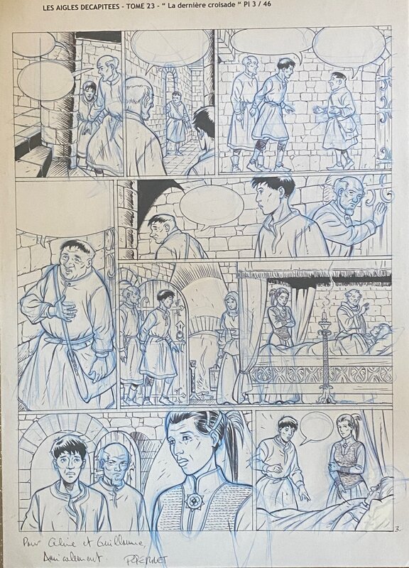 Michel Pierret, planche originale, 