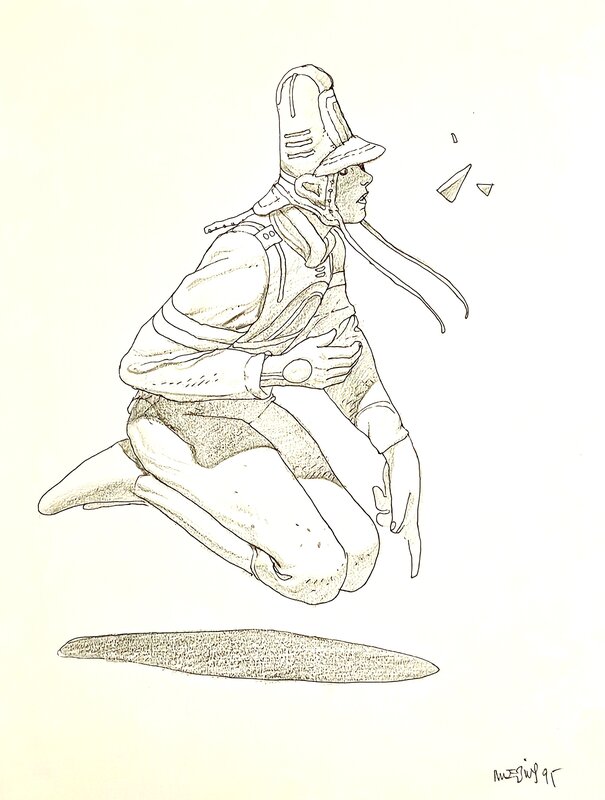 Moebius : Starwatcher au Cristal réfractaire. - Original Illustration