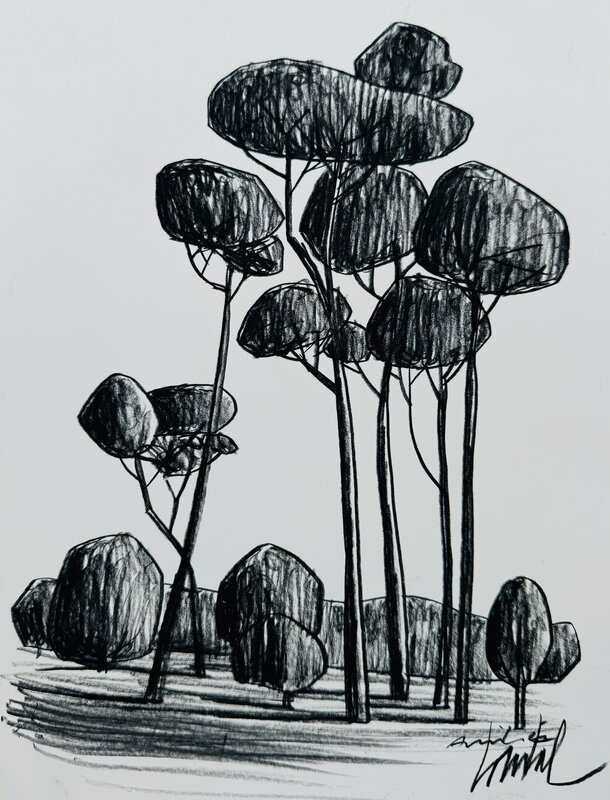 En vente - Foret par Loustal - Planche originale