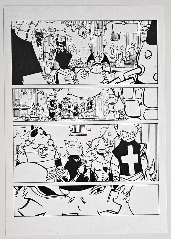 For sale - oTTami, Régis Hautière, Planche Encrée Manga Dofus Monster 5 