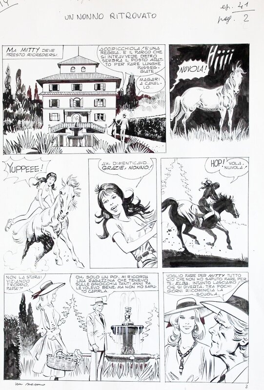 Renato Polese, Mitty - Un nonno ritrovato planche 2 - Il Giornalino n°3 de 1987 - Planche originale