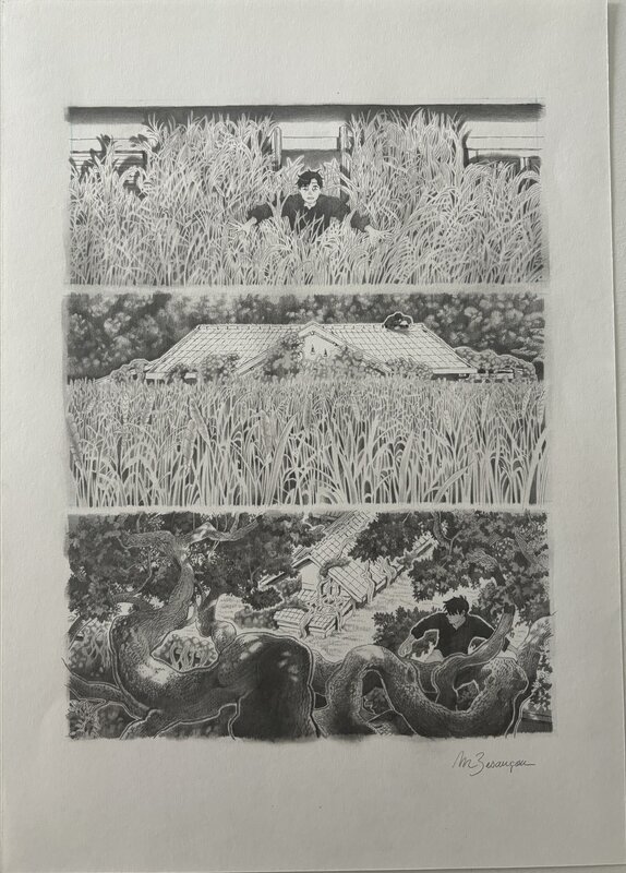 Marion Besançon - Verts - Planche originale