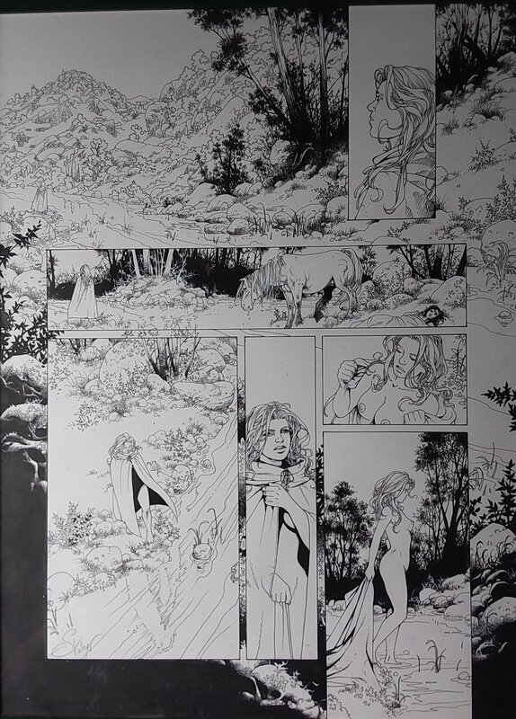 Jean-Marc Stalner, Le roman de Malemort : Le don du sang - Planche originale