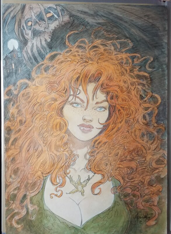 Florie Mortepierre par Mohamed Aouamri - Illustration originale