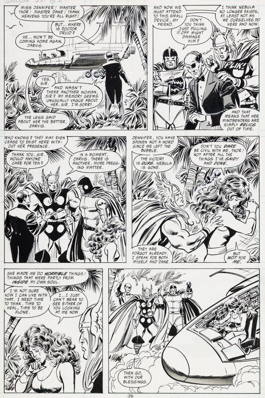 Walter Simonson, John Buscema, Tom Palmer, The Avengers - Futures Imperfect ! - #297 p29 - Planche originale