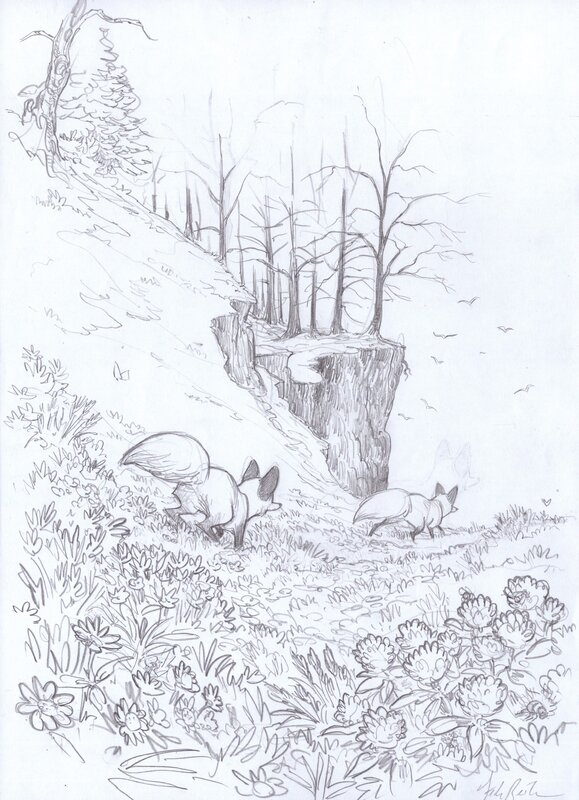 En vente - Le Renard (Love #2) - Federico Bertolucci - Planche originale