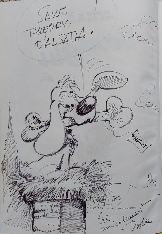 Jean Roba, Boule et Bill : Bill - Dédicace