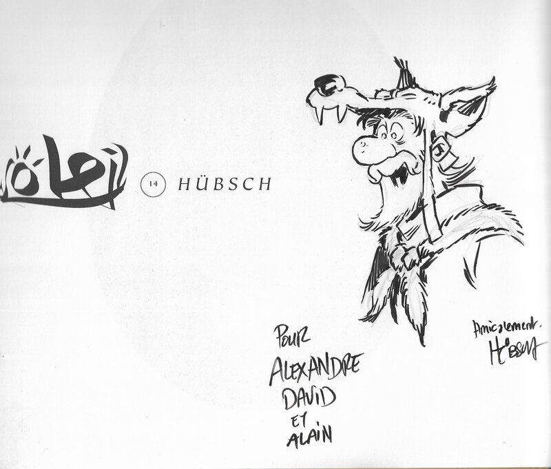 Eric Hübsch, Dédicace sur le tome 3 des Filles de Soleil - Dédicace