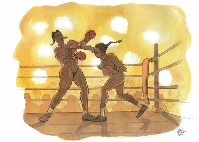 For sale - Les Jeux by Alain Poncelet - Original Illustration