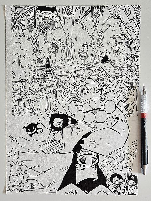 For sale - oTTami, Planche Encrée Manga Dofus Arena Tome 4 - Comic Strip