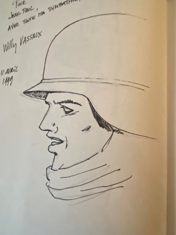 Willy Harold Vassaux, illustration originale, Panzergrenadier, 