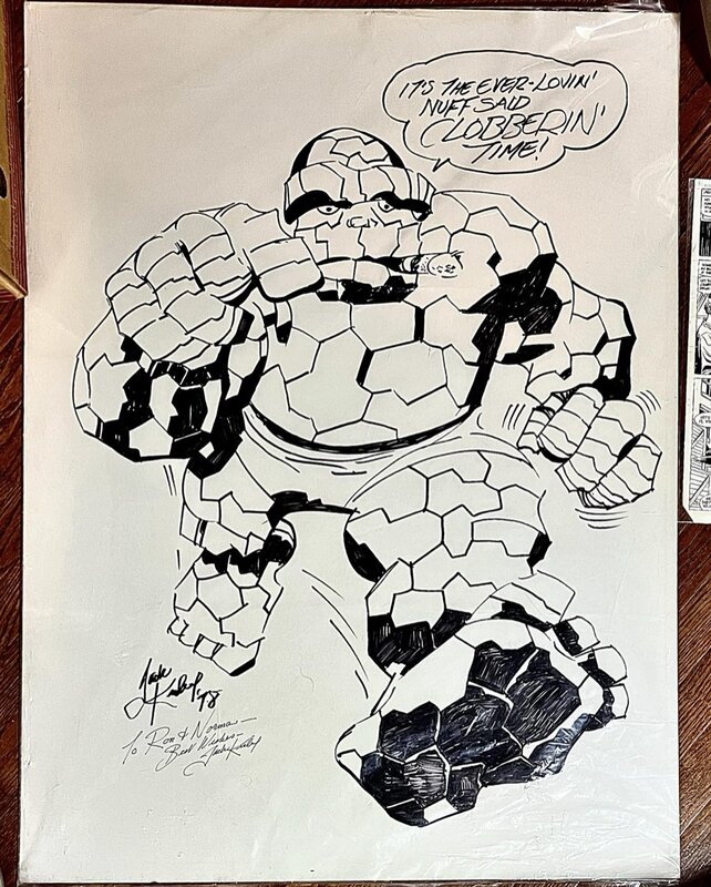 La Chose par Jack Kirby - Illustration originale