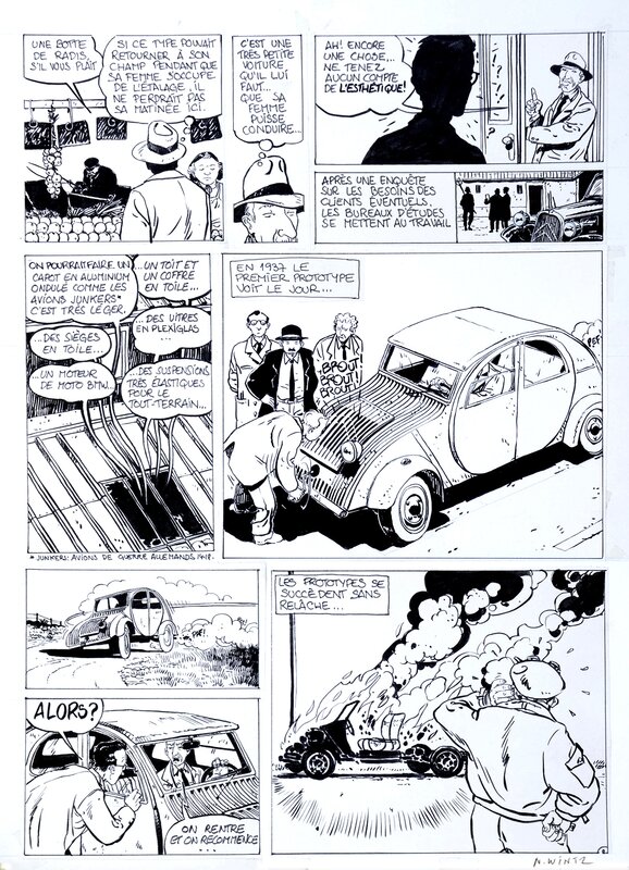 Nicolas Wintz, Comment la 2CV Citroen est née. - Comic Strip