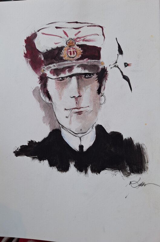 Corto Maltese par René Follet - Illustration originale