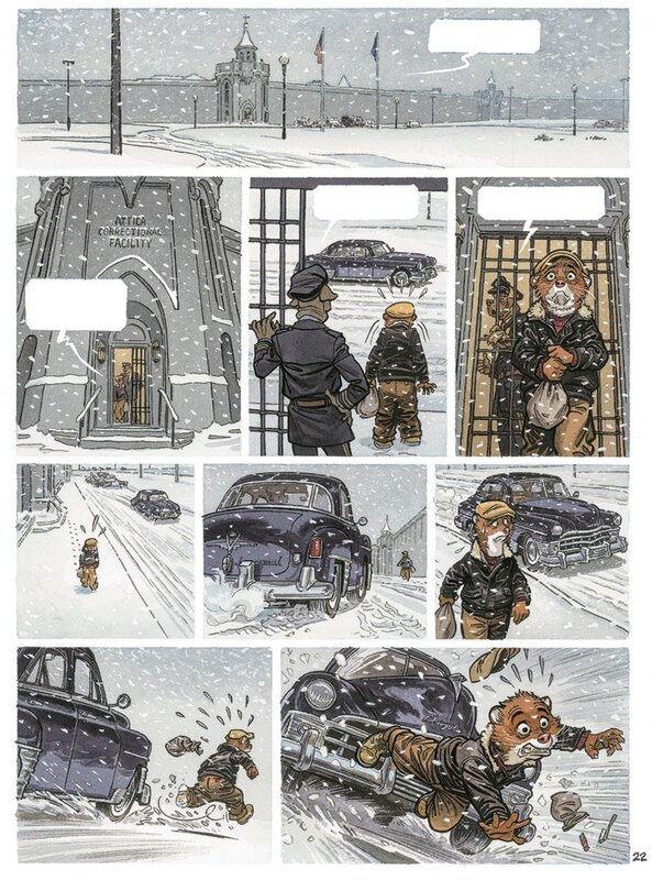 Blacksad tome 7 par Juanjo Guarnido - Planche originale