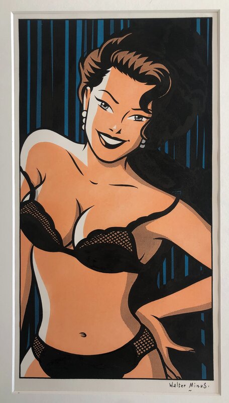 Pin Up par Walter Minus - Illustration originale