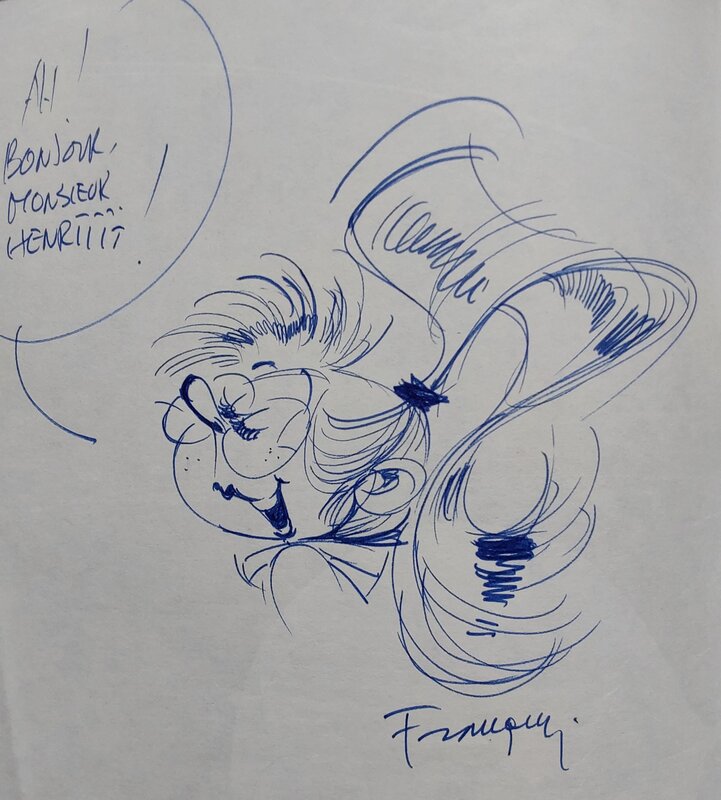 André Franquin, Mademoiselle  Jeanne - Dédicace