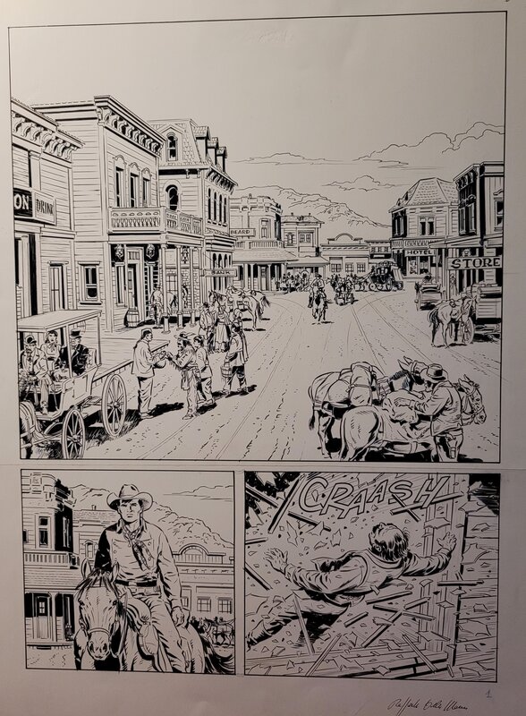 Raffaele Della Monica, Tex Willer - color tex No. 16 - Planche originale