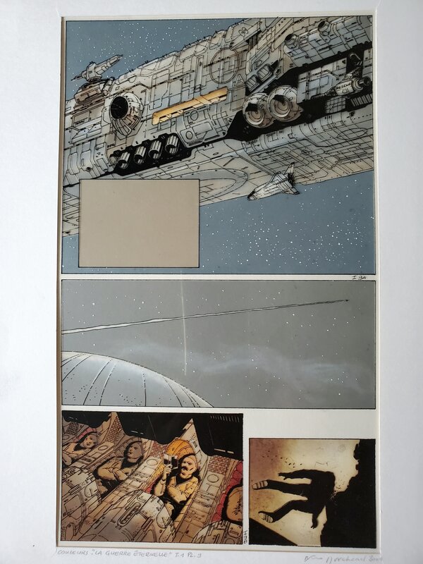 Marvano, Bruno Marchand, LA GUERRE ETERNELLE   T1 SOLDAT MANDELLA 2010/2020 - Mise en couleur