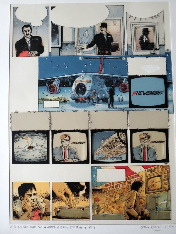 Marvano, Bruno Marchand, LA GUERRE ETERNELLE   T1 SOLDAT MANDELLA 2010/2020 - Mise en couleur