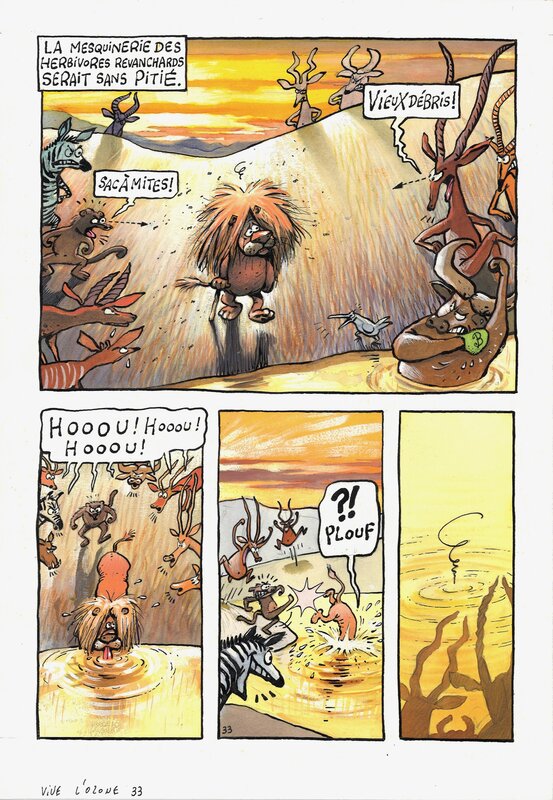 La Vache par Johan De Moor, Stephen Desberg - Planche originale