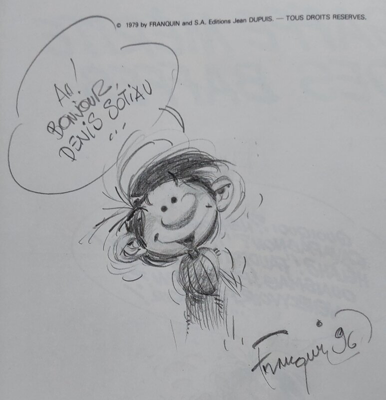 Gaston Lagaffe by André Franquin - Sketch