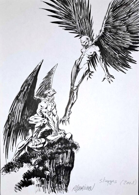 Richard Guérineau, Le Chant des Stryges - Original Illustration