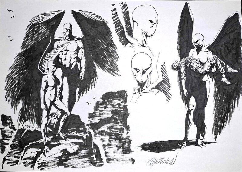 Richard Guérineau, Le Chant des Stryges - Original Illustration