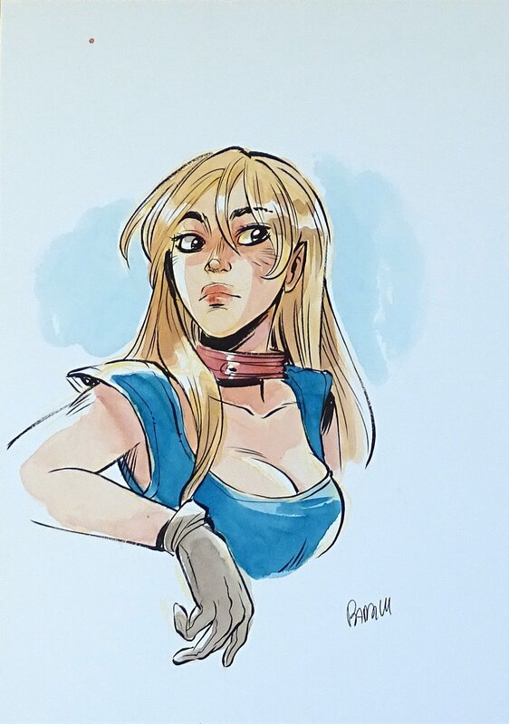 En vente - Alessandro Barbucci, Ekhö Fourmille décolleté - Illustration originale