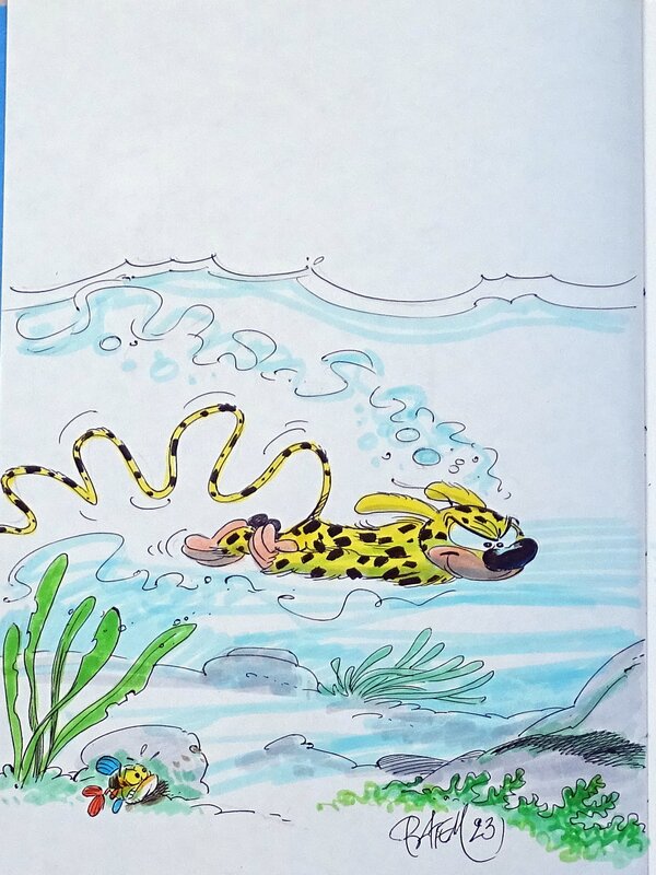 En vente - Batem, Marsupilami 6 - Fordlandia - Dédicace