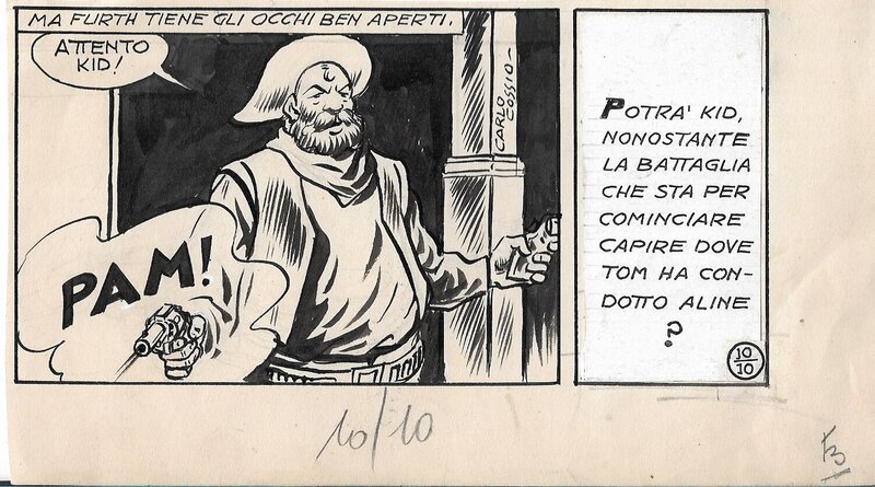 Carlo Cossio, Case orpheline de Kansas Kid - Comic Strip