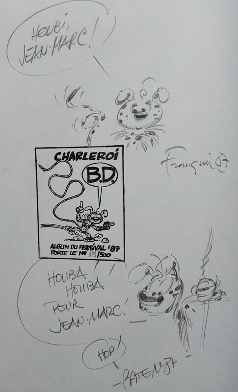 La Marsupilamie par André Franquin, Batem - Dédicace
