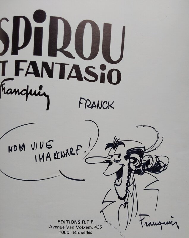 Zorglub par André Franquin - Dédicace