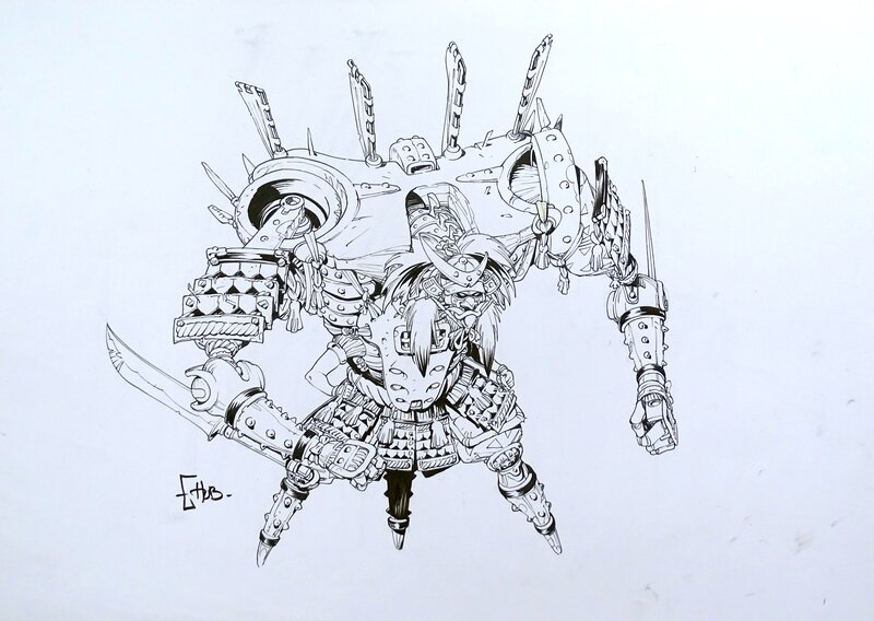 En vente - Okko Grand Bunraku par Hub - Illustration originale