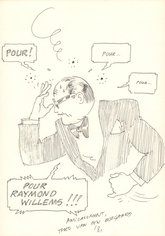 For sale - Léon-La-Terreur by Theo Van den Boogaard - Original Illustration