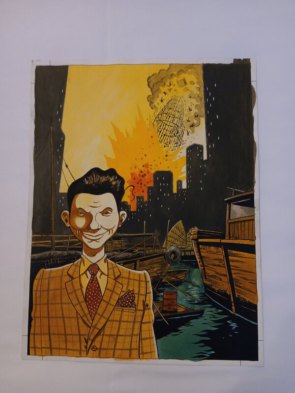 Christian Durieux, Luc Dellisse, Foudre - Couverture tome 3 - Hong Kong machine - Lombard - Original Cover