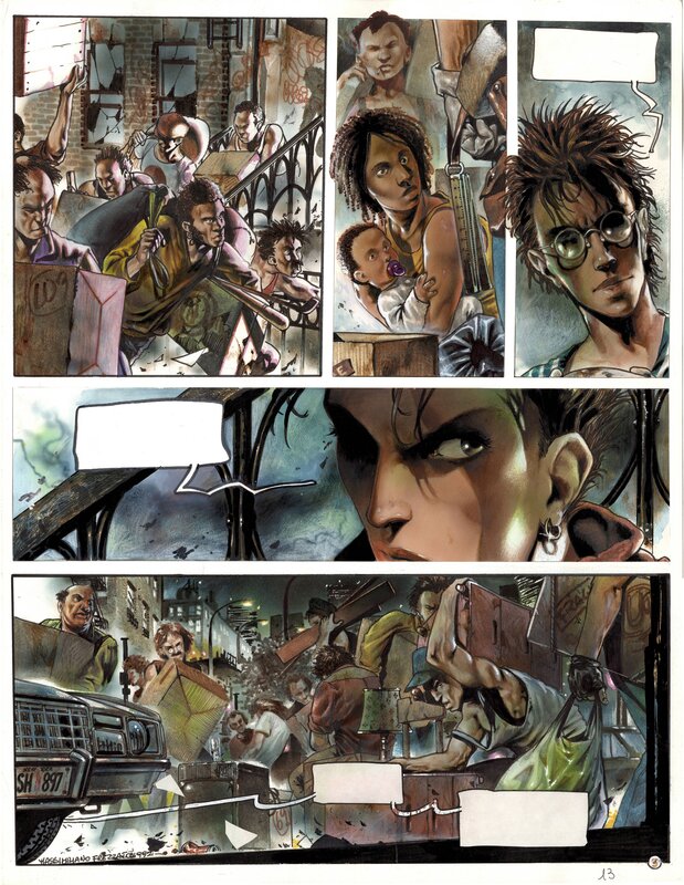 En vente - Massimiliano Frezzato, Jérome Charyn, Margot t. 02 (Queen of the Night) - Planche originale
